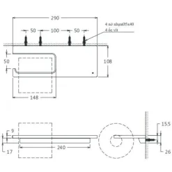Alternative view of Móc giấy vệ sinh TOTO YH87S Neorest cao cấp