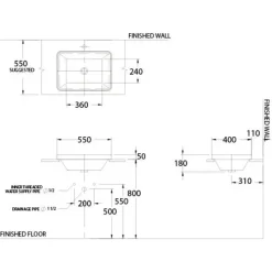 Alternative view of Chậu rửa mặt COTTO C001017 đặt bàn Simply Modish