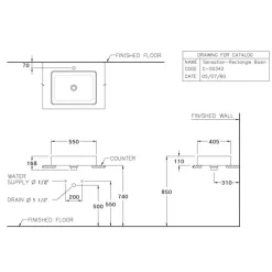 Alternative view of Chậu rửa mặt COTTO C00342#MWH đặt bàn màu trắng mờ