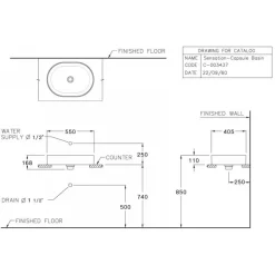 Alternative view of Chậu rửa mặt COTTO C00343#MWH đặt bàn màu trắng mờ