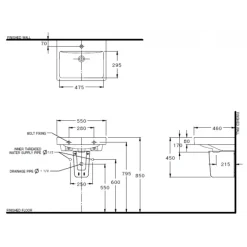 Alternative view of Chậu rửa mặt COTTO C0156 đặt bàn Viva