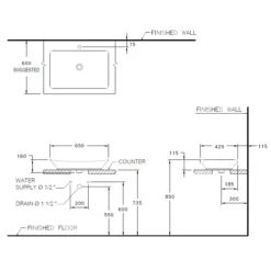 Alternative view of Chậu rửa mặt COTTO C09117 đặt bàn Thantara
