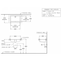 Alternative view of Chậu rửa mặt COTTO C05157 âm bàn