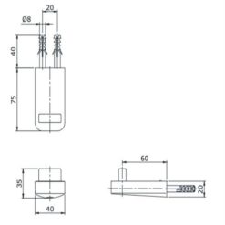 Alternative view of Móc áo TOTO TX704ARS
