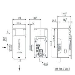 Alternative view of Vòi xả cảm ứng TOTO DUE113UKV1 dùng pin