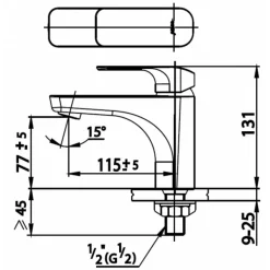 Alternative view of Vòi lavabo COTTO CT1132A lạnh