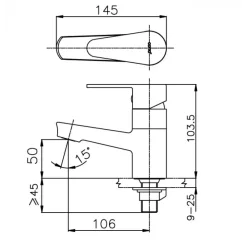Alternative view of Vòi lavabo COTTO CT1164AE(HM) NEXT I lạnh