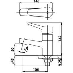 Alternative view of Vòi lavabo COTTO CT1166AE(HM) NEXT III lạnh