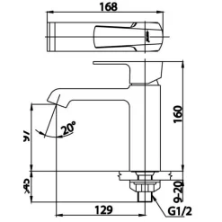 Alternative view of Vòi lavabo COTTO CT1180A lạnh