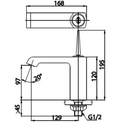 Alternative view of Vòi lavabo COTTO CT1181J lạnh
