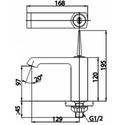 Alternative view of Vòi lavabo COTTO CT1181J#RG lạnh