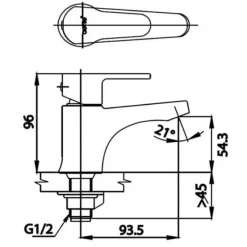 Alternative view of Vòi lavabo COTTO CT1203A lạnh