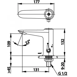 Alternative view of Vòi lavabo COTTO CT1128A nước lạnh