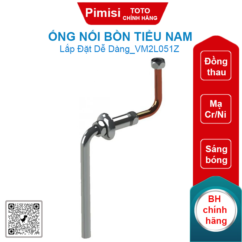 Ống nối bồn tiểu nam TOTO VM2L051Z cho UT904*