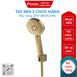 Tay sen Cotto ZH019#GR2(HM) 3 chức năng màu vàng