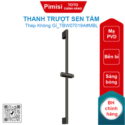 Thanh trượt sen tắm TOTO TBW07019A#MBL 740mm màu đen mờ