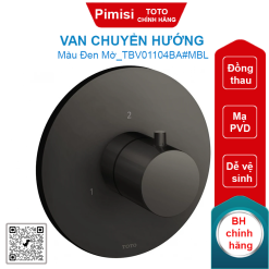 Van chuyển hướng TOTO TBV01104BA#MBL 3 đường nước màu đen mờ