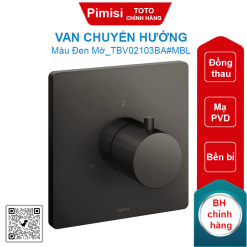 Van chuyển hướng TOTO TBV02103BA#MBL 2 đường nước màu đen mờ