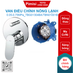Van điều chỉnh TOTO TBG01304BA/TBN01001B sen âm tường