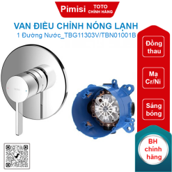 Van điều chỉnh TOTO TBG11303V/TBN01001B sen âm tường 1 đường nước