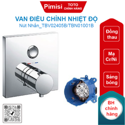 Van điều chỉnh TOTO TBV02405B/TBN01001B sen âm tường nút nhấn