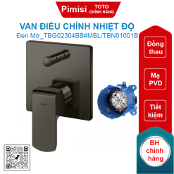 Van điều chỉnh nhiệt độ TOTO TBG02304BB#MBL/TBN01001B màu đen mờ
