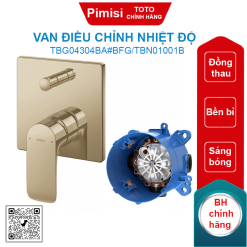 Van điều chỉnh nhiệt độ TOTO TBG04304BA#BFG/TBN01001B vàng Pháp mờ