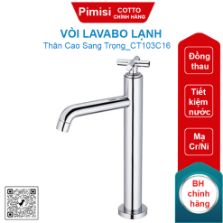 Vòi lavabo COTTO CT103C16 lạnh thân cao