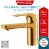 Vòi lavabo COTTO CT1142A#GR lạnh Scirocco màu vàng