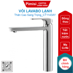 Vòi lavabo COTTO CT1143AY Scirocco lạnh thân cao