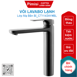 Vòi lavabo COTTO CT1143AY#BL Scirocco lạnh thân cao