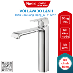 Vòi lavabo COTTO CT1182AY Scirocco lạnh thân cao