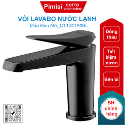 Vòi lavabo COTTO CT1241A#BL X-Posh lạnh màu đen