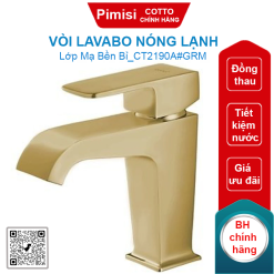 Vòi lavabo COTTO CT2190A#GRM Sonata nóng lạnh màu vàng