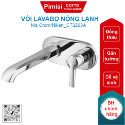 Vòi lavabo COTTO CT2263A nóng lạnh gắn tường