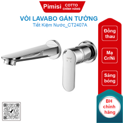 Vòi lavabo COTTO CT2407A nóng lạnh gắn tường