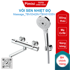 Vòi sen TOTO TBV03429V/TBW01035V nhiệt độ massage mist spa
