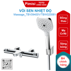 Vòi sen TOTO TBV09400V/TBW02006V nhiệt độ massage