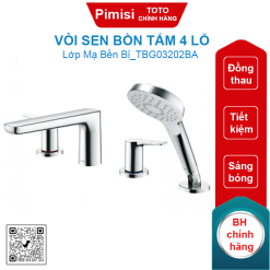 Vòi sen bồn tắm TOTO TBG03202BA (TBG03202B) 4 lỗ