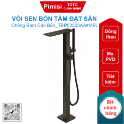 Vòi sen bồn tắm TOTO TBP02303AA#MBL kèm tay sen đặt sàn màu đen mờ cao cấp
