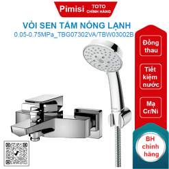Vòi sen tắm TOTO TBG07302VA/TBW03002B nóng lạnh