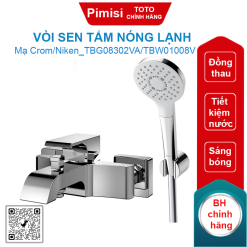 Vòi sen tắm TOTO TBG08302VA/TBW01008V nóng lạnh