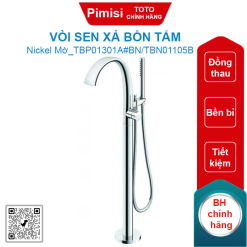 Vòi sen xả bồn tắm TOTO TBP01301A#BN/TBN01105B Nickel mờ