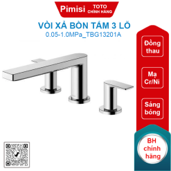 Vòi xả bồn tắm TOTO TBG13201A 3 lỗ thành bồn