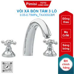 Vòi xả bồn tắm TOTO TX430SCBR 3 Lỗ