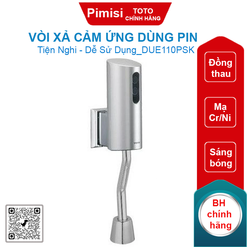 Vòi xả cảm ứng TOTO DUE110PSK dùng pin