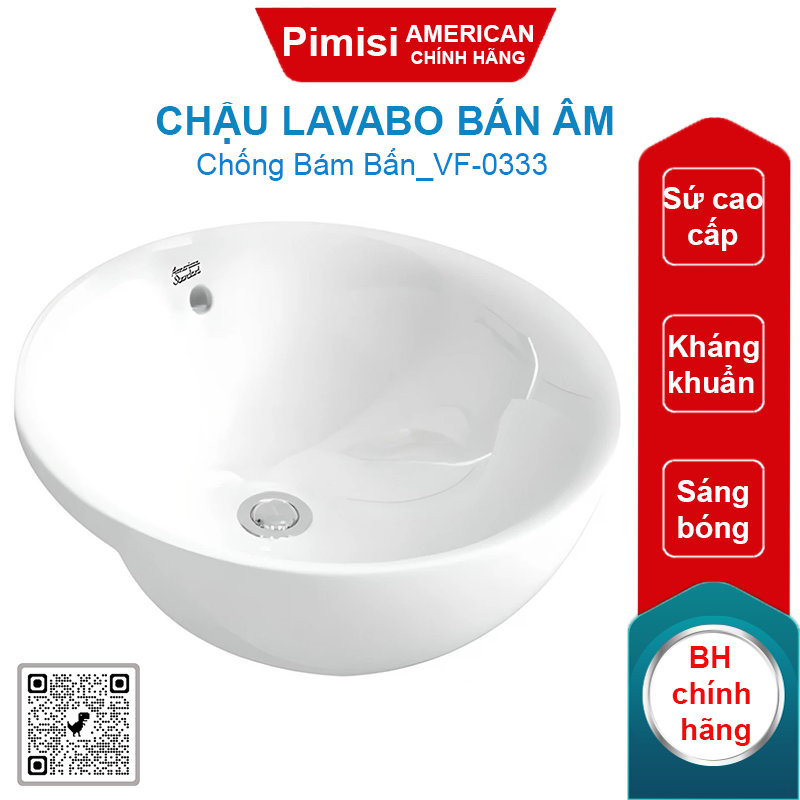Chậu lavabo American Standard VF-0333 (VF0333) bán âm