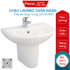 Chậu lavabo COTTO C014/C4201 Wendy chân ngắn