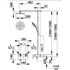 Alternative view of Sen cây COTTO CT2240W Switch nóng lạnh