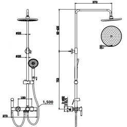 Alternative view of Sen cây COTTO CT3003WOS nóng lạnh 4 chức năng